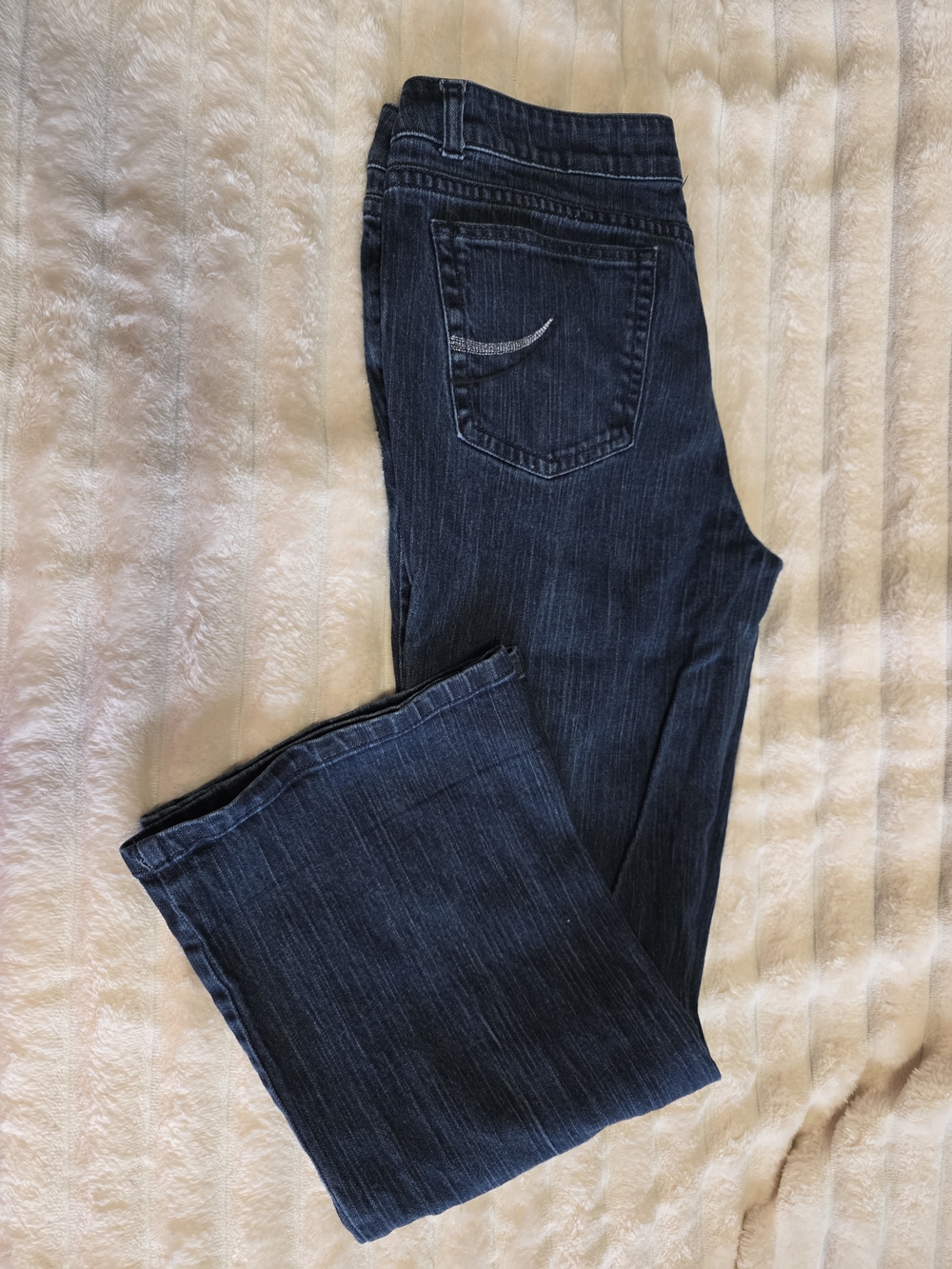 DKNY Dark Indigo Jeans with Pink Contrast Stitching